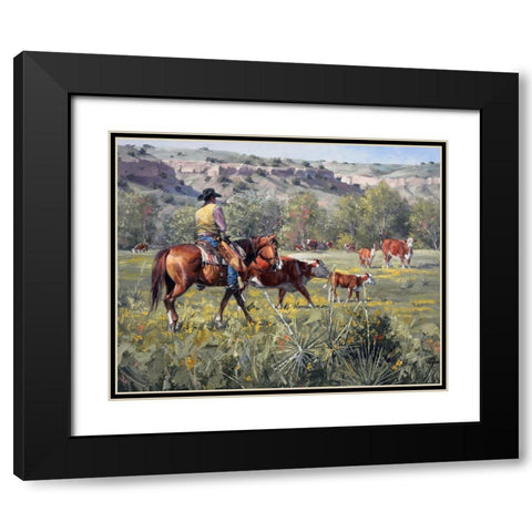 A Darn Good Spring Black Modern Wood Framed Art Print with Double Matting by Sorenson, Jack