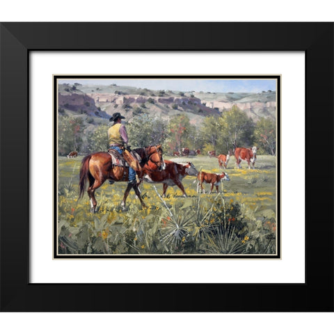 A Darn Good Spring Black Modern Wood Framed Art Print with Double Matting by Sorenson, Jack