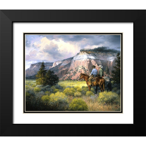 Spellbound Black Modern Wood Framed Art Print with Double Matting by Sorenson, Jack