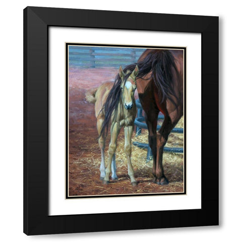 Bad Hair Day Black Modern Wood Framed Art Print with Double Matting by Sorenson, Jack