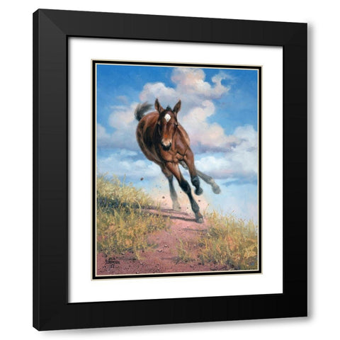Wild Oats Black Modern Wood Framed Art Print with Double Matting by Sorenson, Jack