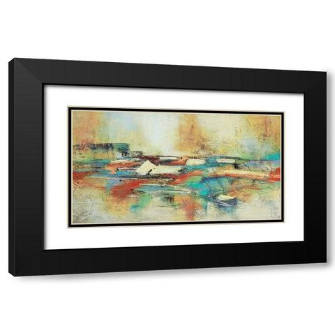 Puente Ocre Black Modern Wood Framed Art Print with Double Matting by Villarreal, Gabriela