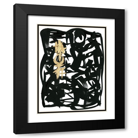 Analysis  I Black Modern Wood Framed Art Print with Double Matting by Stramel, Renee W.