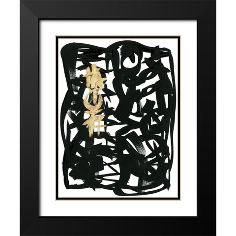 Analysis  I Black Modern Wood Framed Art Print with Double Matting by Stramel, Renee W.