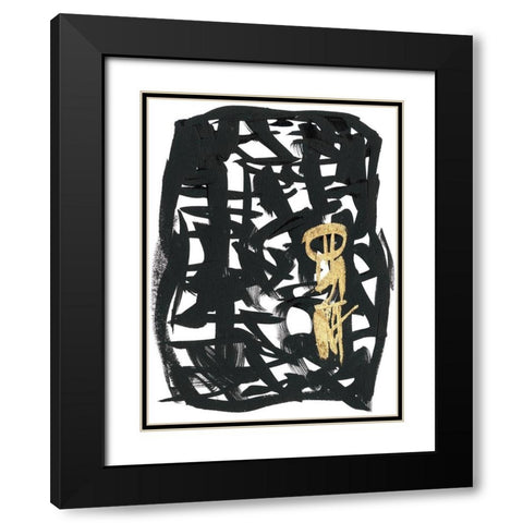 Analysis  II Black Modern Wood Framed Art Print with Double Matting by Stramel, Renee W.