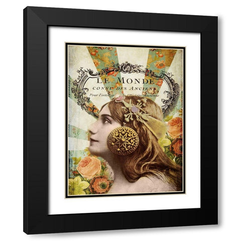 Femme Paris II Black Modern Wood Framed Art Print with Double Matting by Lloyd, Sandy