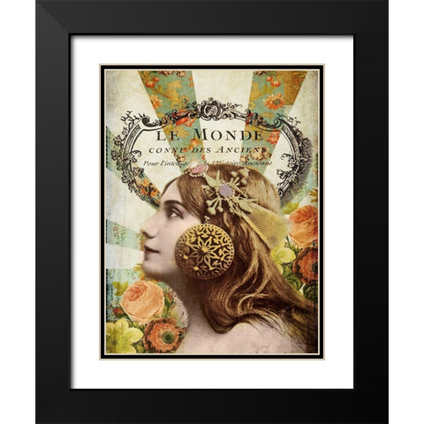 Femme Paris II Black Modern Wood Framed Art Print with Double Matting by Lloyd, Sandy
