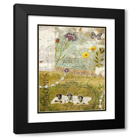 Femme Paris V Black Modern Wood Framed Art Print with Double Matting by Lloyd, Sandy
