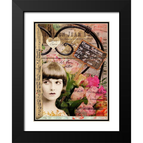 Femme Paris VI Black Modern Wood Framed Art Print with Double Matting by Lloyd, Sandy