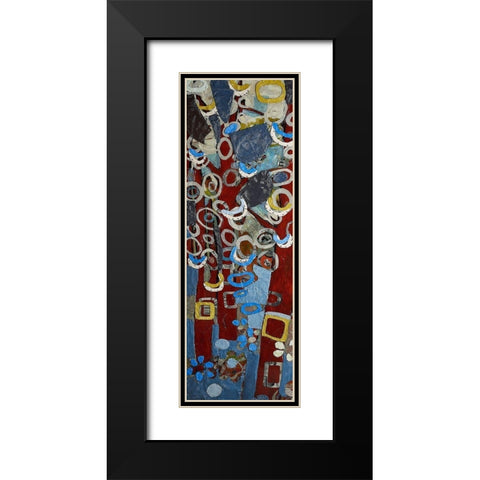 Cut Paper Trees I Black Modern Wood Framed Art Print with Double Matting by Ferrell, Erin McGee