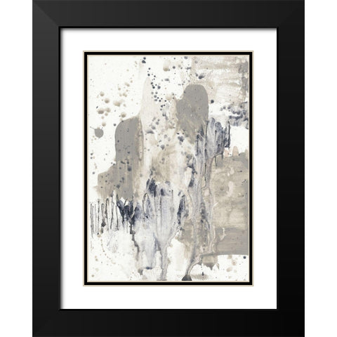 Paynes Splash I Black Modern Wood Framed Art Print with Double Matting by Goldberger, Jennifer