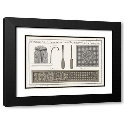Survey of Architectural Design II Black Modern Wood Framed Art Print with Double Matting by Vision Studio