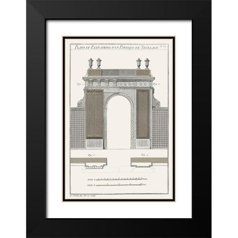 Survey of Architectural Design III Black Modern Wood Framed Art Print with Double Matting by Vision Studio