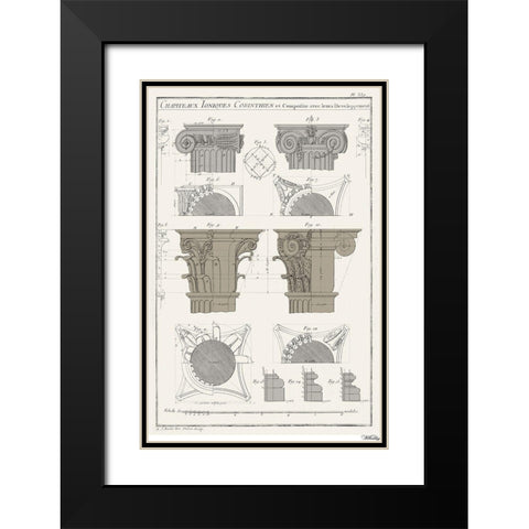 Survey of Architectural Design IV Black Modern Wood Framed Art Print with Double Matting by Vision Studio