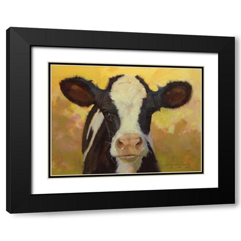Farm Pals III Black Modern Wood Framed Art Print with Double Matting by Hawley, Carolyne