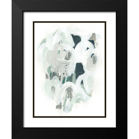 Sage and Slate II Black Modern Wood Framed Art Print with Double Matting by Vess, June Erica