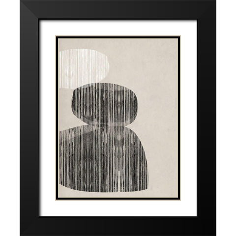 Nested I Black Modern Wood Framed Art Print with Double Matting by Goldberger, Jennifer