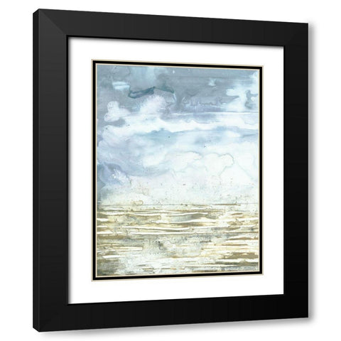 Swell I Black Modern Wood Framed Art Print with Double Matting by Borges, Victoria