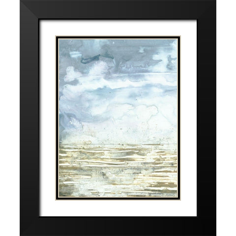 Swell I Black Modern Wood Framed Art Print with Double Matting by Borges, Victoria