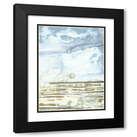Swell II Black Modern Wood Framed Art Print with Double Matting by Borges, Victoria