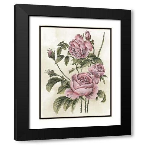 A Soft Breath II Black Modern Wood Framed Art Print with Double Matting by Wang, Melissa