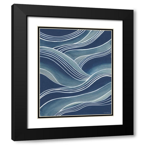 Wind and Waves III Black Modern Wood Framed Art Print with Double Matting by Lam, Vanna
