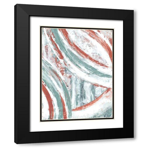 Story Arc II Black Modern Wood Framed Art Print with Double Matting by Stramel, Renee W.