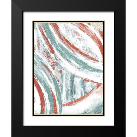 Story Arc II Black Modern Wood Framed Art Print with Double Matting by Stramel, Renee W.