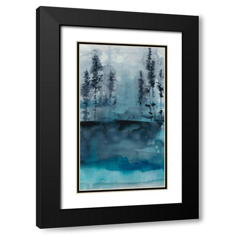 Winter Woods I Black Modern Wood Framed Art Print with Double Matting by Zarris, Chariklia