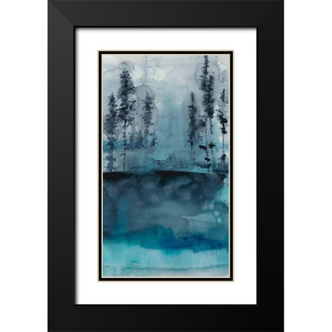 Winter Woods I Black Modern Wood Framed Art Print with Double Matting by Zarris, Chariklia