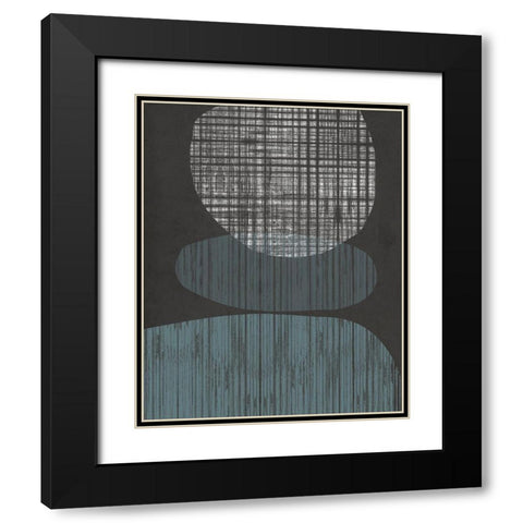 Resting Shapes I Black Modern Wood Framed Art Print with Double Matting by Goldberger, Jennifer