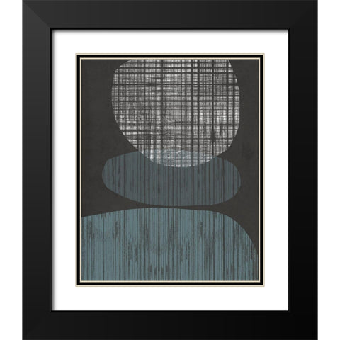 Resting Shapes I Black Modern Wood Framed Art Print with Double Matting by Goldberger, Jennifer
