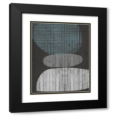 Resting Shapes II Black Modern Wood Framed Art Print with Double Matting by Goldberger, Jennifer
