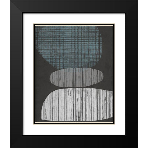 Resting Shapes II Black Modern Wood Framed Art Print with Double Matting by Goldberger, Jennifer