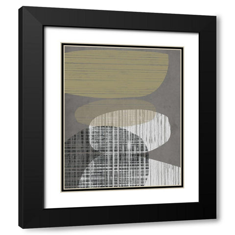 Resting Shapes III Black Modern Wood Framed Art Print with Double Matting by Goldberger, Jennifer