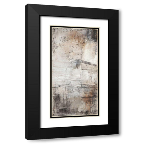 Black, White and Bronze I Black Modern Wood Framed Art Print with Double Matting by Goldberger, Jennifer