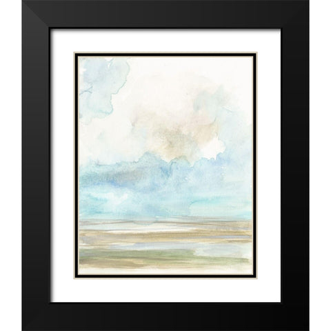 Clouds over the Marsh II Black Modern Wood Framed Art Print with Double Matting by Goldberger, Jennifer