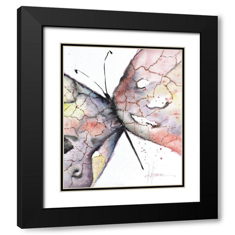 Mariposa I Black Modern Wood Framed Art Print with Double Matting by Herrera, Leticia