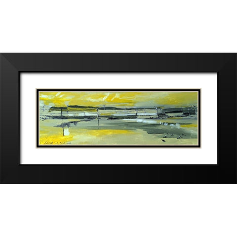 Martins Dock I Black Modern Wood Framed Art Print with Double Matting by Ferrell, Erin McGee