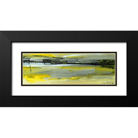 Martins Dock II Black Modern Wood Framed Art Print with Double Matting by Ferrell, Erin McGee