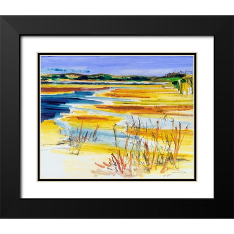 Bright Marsh I Black Modern Wood Framed Art Print with Double Matting by Ferrell, Erin McGee