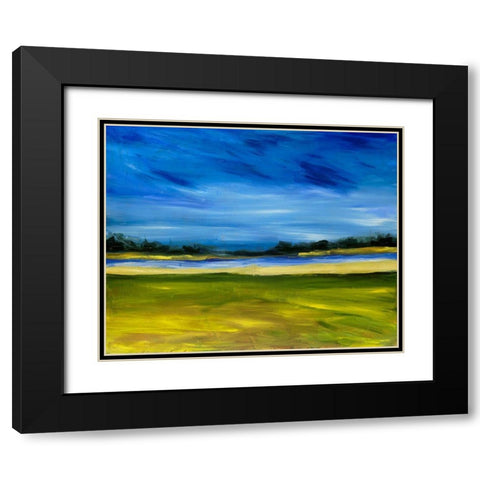 Bright Marsh III Black Modern Wood Framed Art Print with Double Matting by Ferrell, Erin McGee