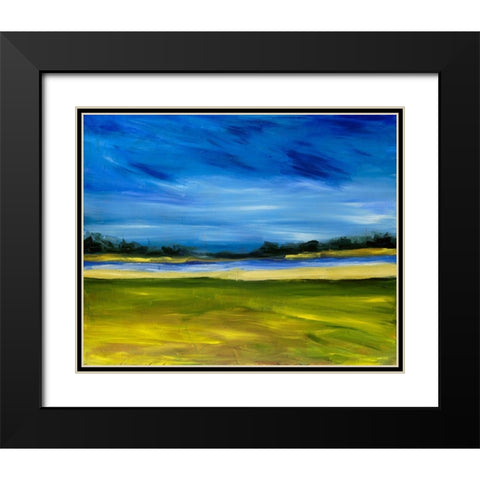 Bright Marsh III Black Modern Wood Framed Art Print with Double Matting by Ferrell, Erin McGee