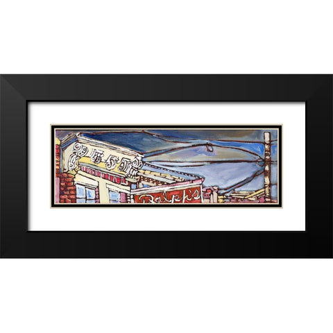 Urban Wires II Black Modern Wood Framed Art Print with Double Matting by Ferrell, Erin McGee