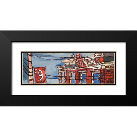 Urban Wires III Black Modern Wood Framed Art Print with Double Matting by Ferrell, Erin McGee
