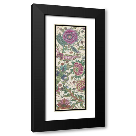 Tropical Chintz I Black Modern Wood Framed Art Print with Double Matting by Wang, Melissa