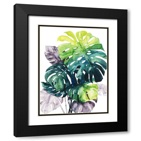 Twilight Palms IV Black Modern Wood Framed Art Print with Double Matting by Popp, Grace