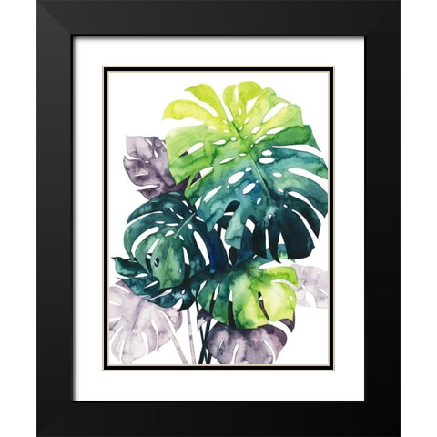 Twilight Palms IV Black Modern Wood Framed Art Print with Double Matting by Popp, Grace