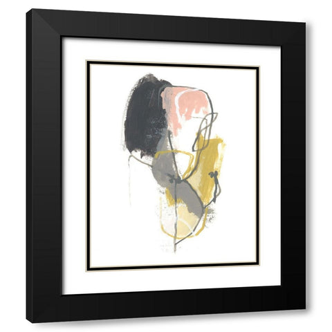 Seismic Breakdown II Black Modern Wood Framed Art Print with Double Matting by Vess, June Erica