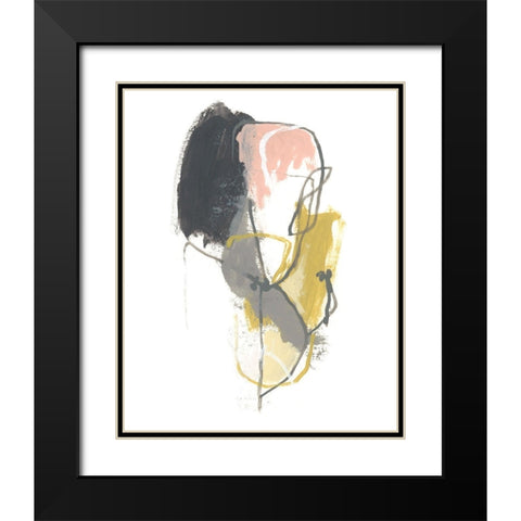 Seismic Breakdown II Black Modern Wood Framed Art Print with Double Matting by Vess, June Erica